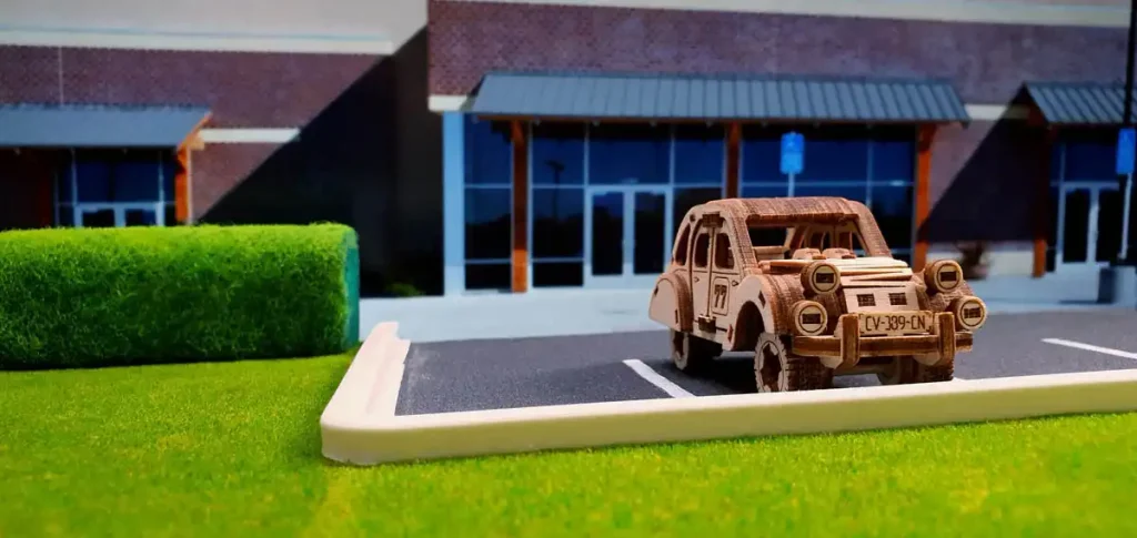 Puzzle drewniane 3D  - Samochód Rajdowy  2 opis 3