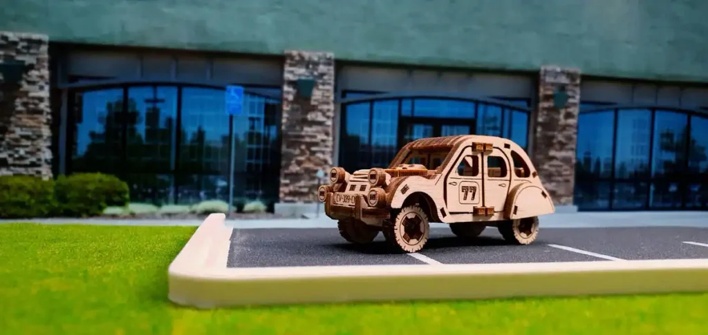 Puzzle drewniane 3D  - Samochód Rajdowy  2 opis 1