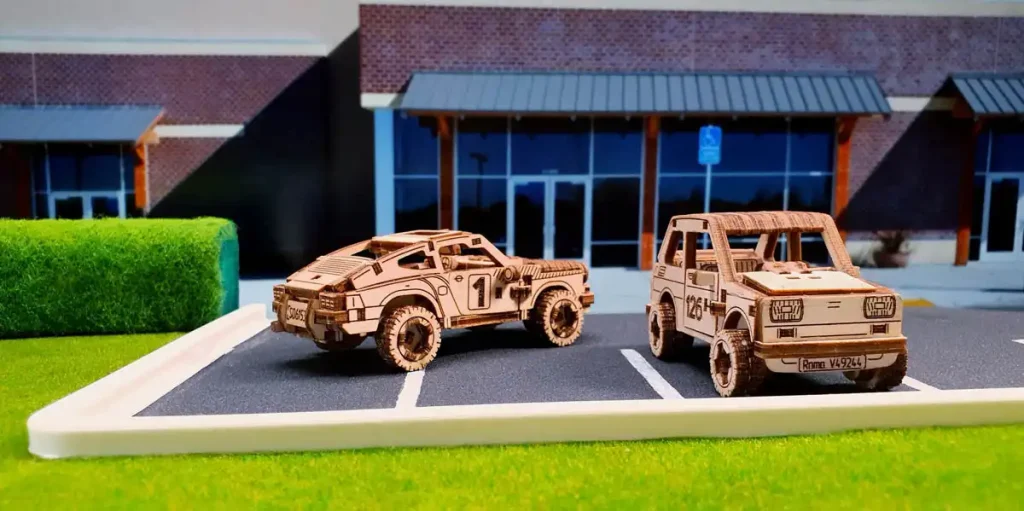 Puzzle drewniane 3D  - Samochód Rajdowy  3 opis 3