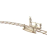 Wooden Puzzle 3D Train Round Railway + Crossing 4