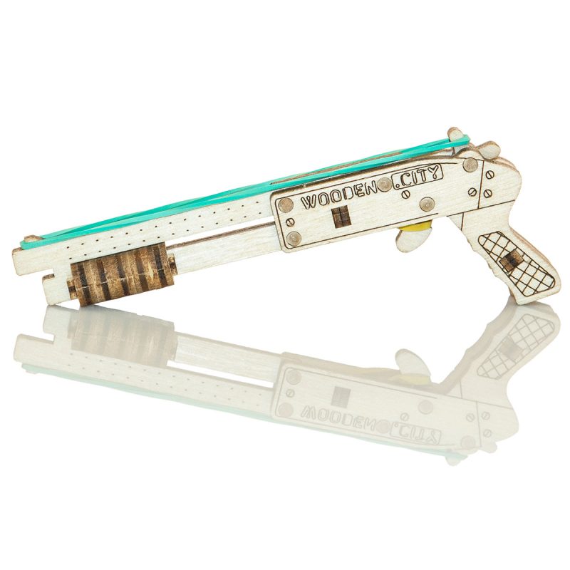 Wooden Puzzle 3D Gun Action Widgets - 5
