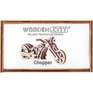 Wooden Puzzle 3D Motorbike Chopper Widget 8