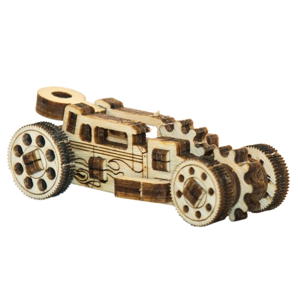 3D Wooden Car Puzzle - Widgets Race Cars | Wooden.City