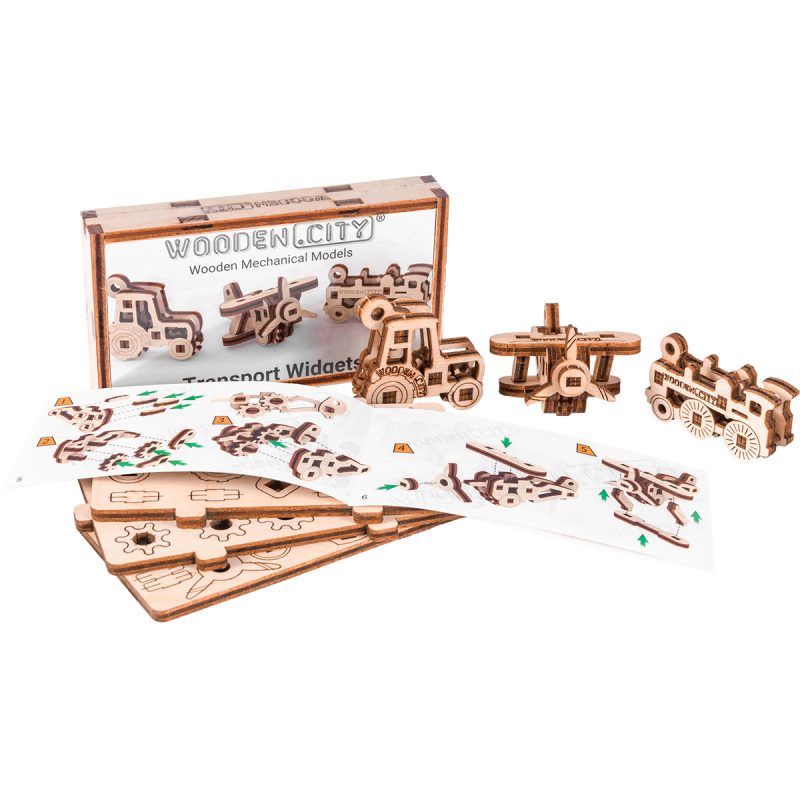 Wooden 3D Puzzle Transport Widgets - 2