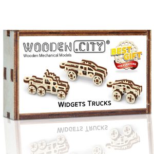 Wooden Puzzle 3D Car Widgets Trucks - 1