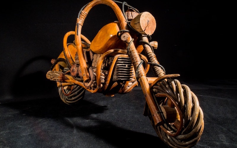 3D wooden motorcycle puzzle