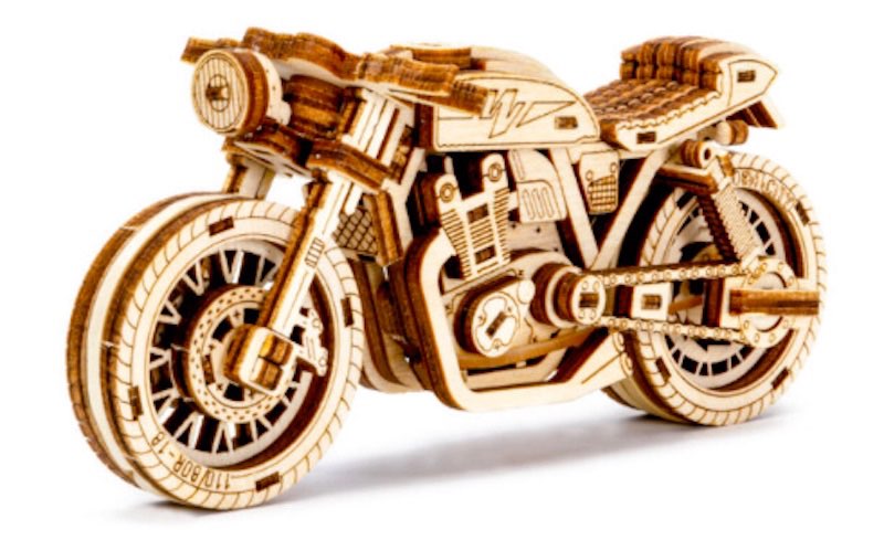 3D Wooden Motorcycle Puzzle [3 Uses] | Wooden.City