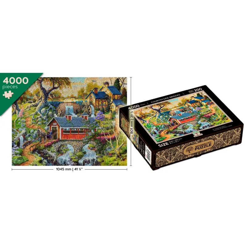 Wooden Puzzle 4000 Countryside Bridges 13