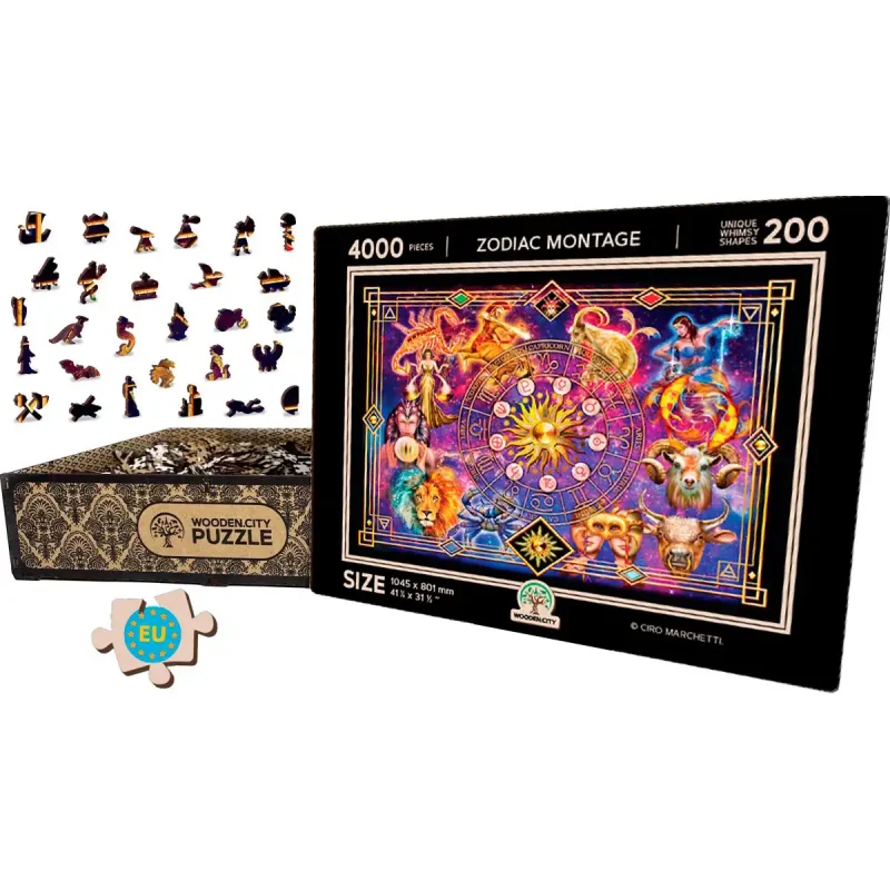 Wooden Puzzle 4000 Zodiac Montage 12