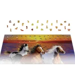 Wooden Puzzle 4000 Wild Horses On The Beach 8