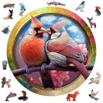 Wooden Puzzle 250 Birds In Love 3