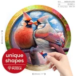 Wooden Puzzle 250 Birds In Love 8
