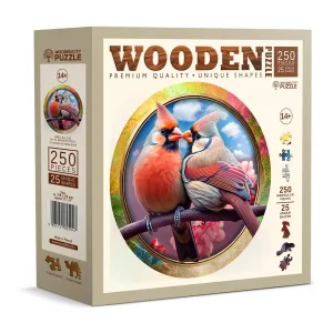Wooden Puzzle 250 Birds In Love 1
