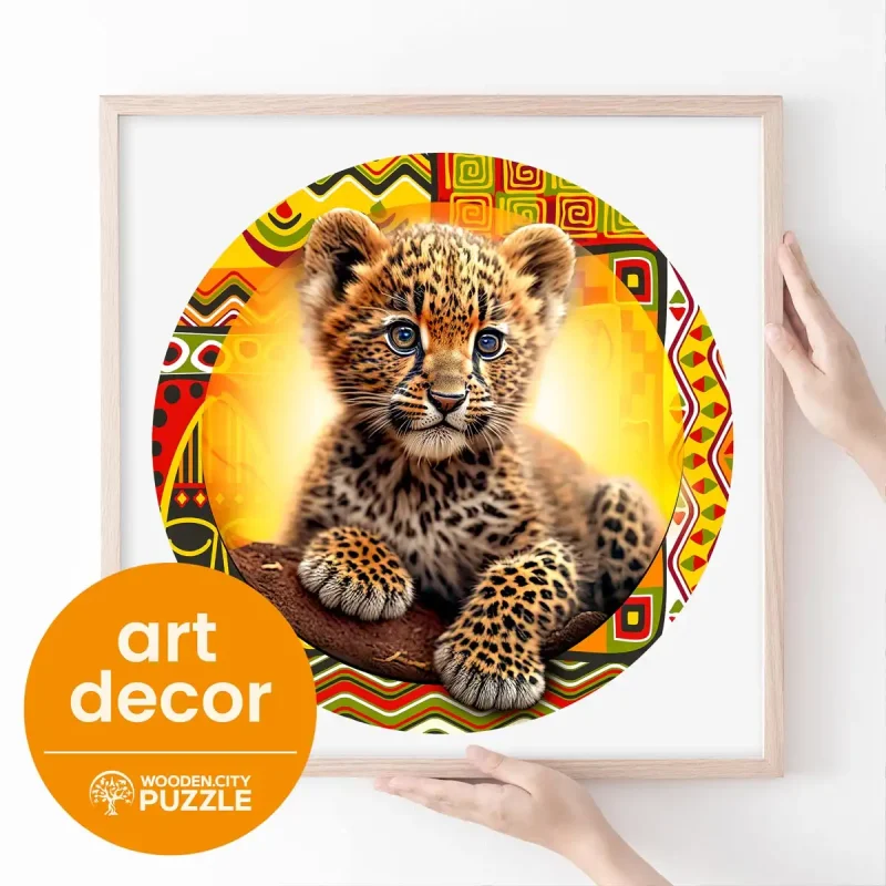 Wooden Puzzle 250 Cute Little Leopard 5