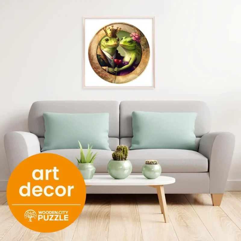 Wooden Puzzle 500 Love And Frogs 4