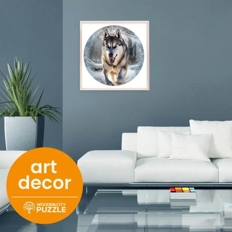 Wooden Puzzle 500 Running Wolf 4