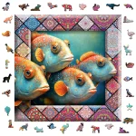 Wooden Puzzle 500 Tropical Fish 5