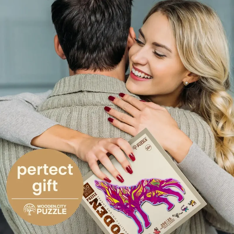 Wooden Puzzle 250 Howling Wolf 7