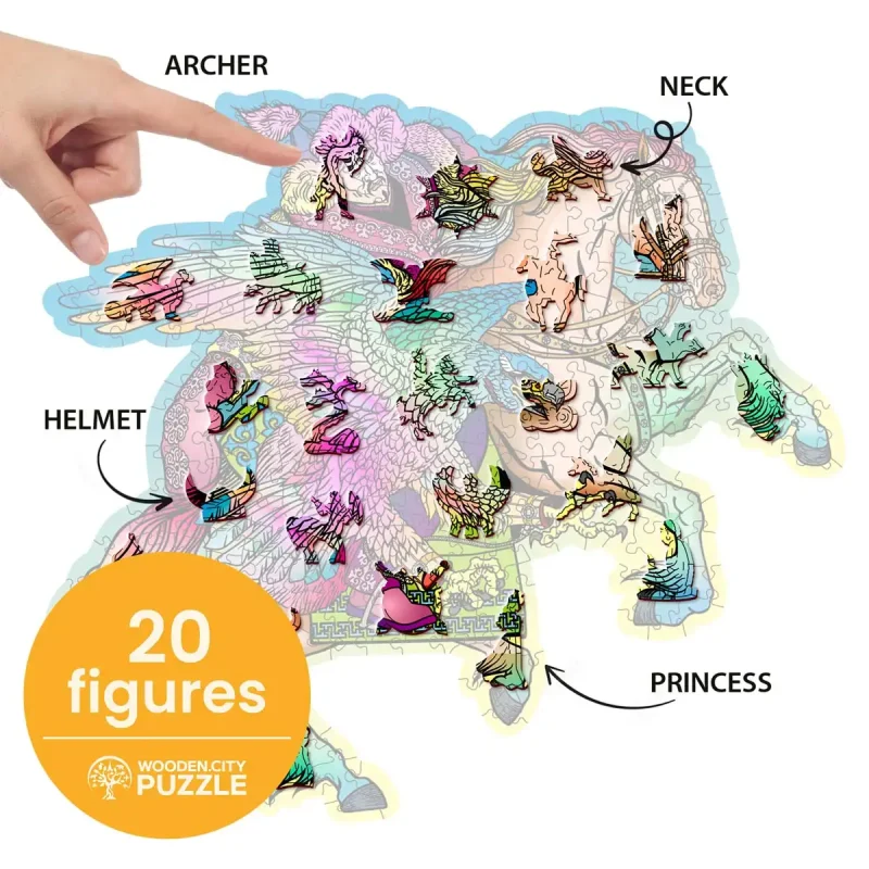 Wooden Puzzle 250 Horse & Eagle 5
