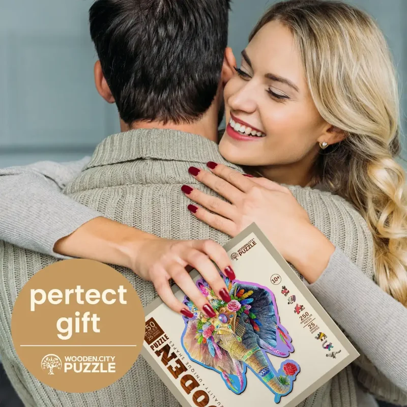 Wooden Puzzle 250 Elegant Elephant 1