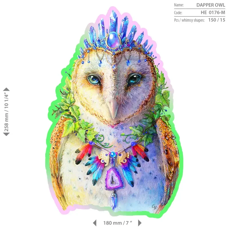 Wooden Puzzle 150 Dapper Owl 6