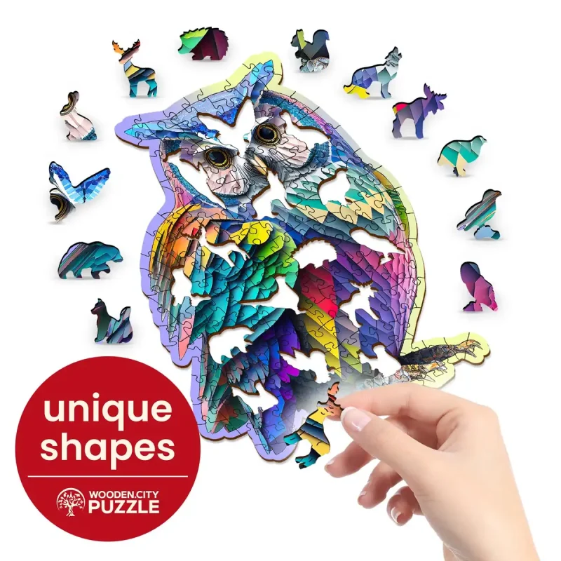 Wooden Puzzle 150 Trendy Owl 5