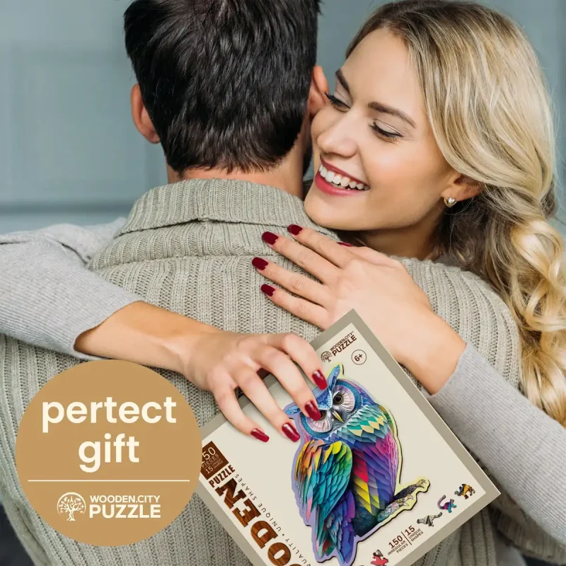 Wooden Puzzle 150 Trendy Owl 2