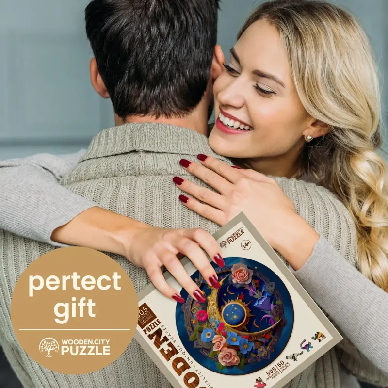 Wooden Puzzle 500 Flower Moon 1