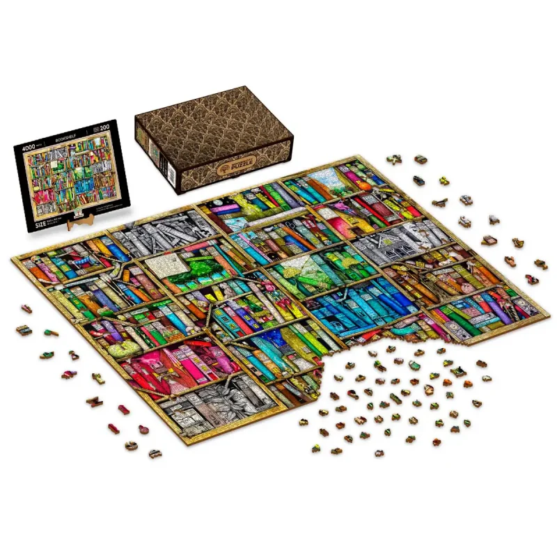 Wooden Puzzle 4000 Bookshelf 2