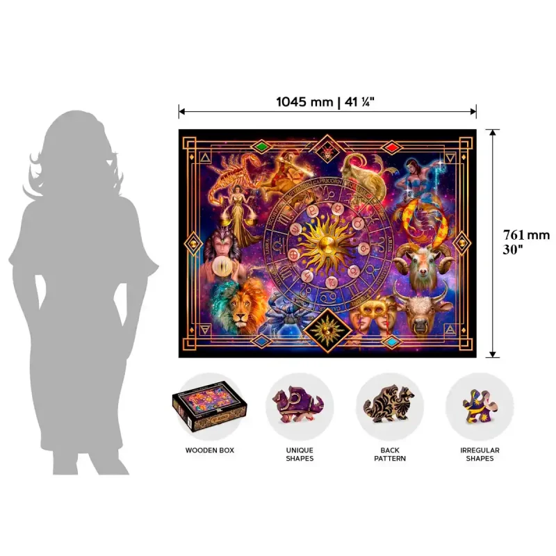 Wooden Puzzle 4000 Zodiac Montage 16