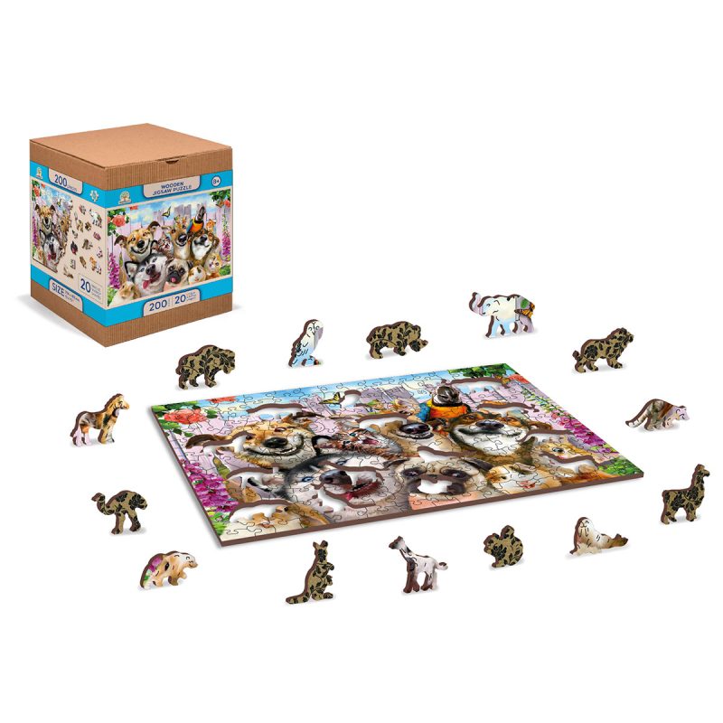 Wooden Puzzle 200 Crazy Pets 7