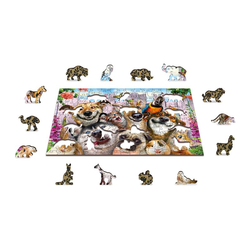 Wooden Puzzle 200 Crazy Pets 9