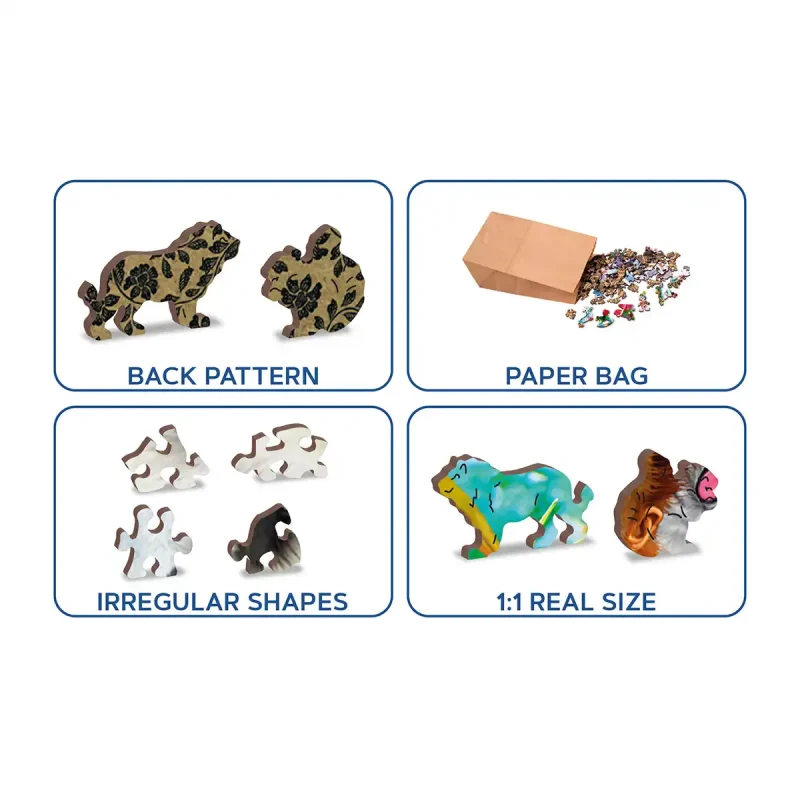 Wooden Puzzle 200 Welcome To The Jungle 4