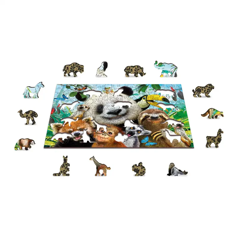 Wooden Puzzle 200 Welcome To The Jungle 9