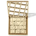 Wooden Puzzle 3D Game Brain Teasers IQ Fifteen Puzzle 6