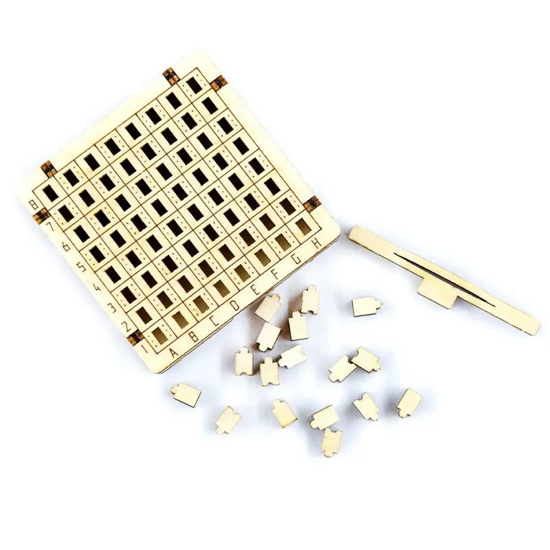 Wooden Puzzle 3D Game Checkers 4