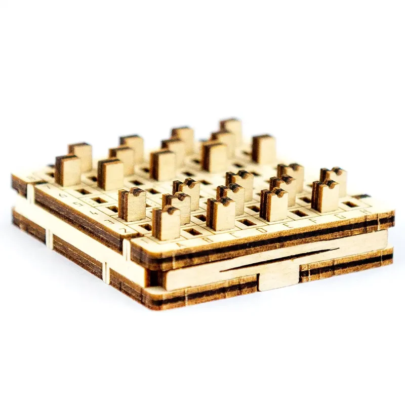 Wooden Puzzle 3D Game Checkers 1