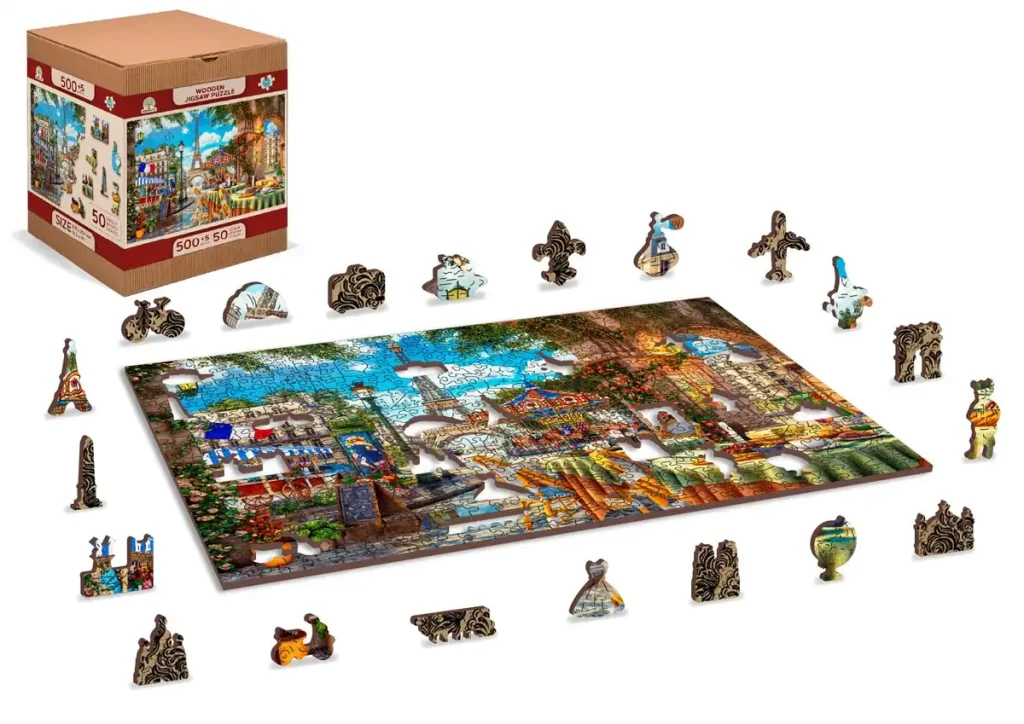 Puzzle Drewniane 500 Paris Day Out Opis 2