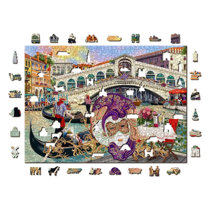 Wooden Puzzle 1000 Venice Carnival 18