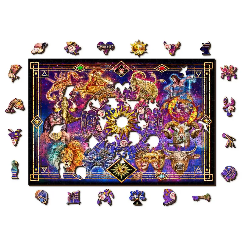 Wooden Puzzle 500 Zodiac Montage 2