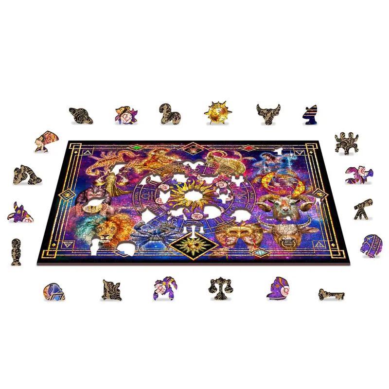 Wooden Puzzle 500 Zodiac Montage 7