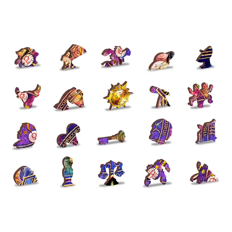 Wooden Puzzle 500 Zodiac Montage 5