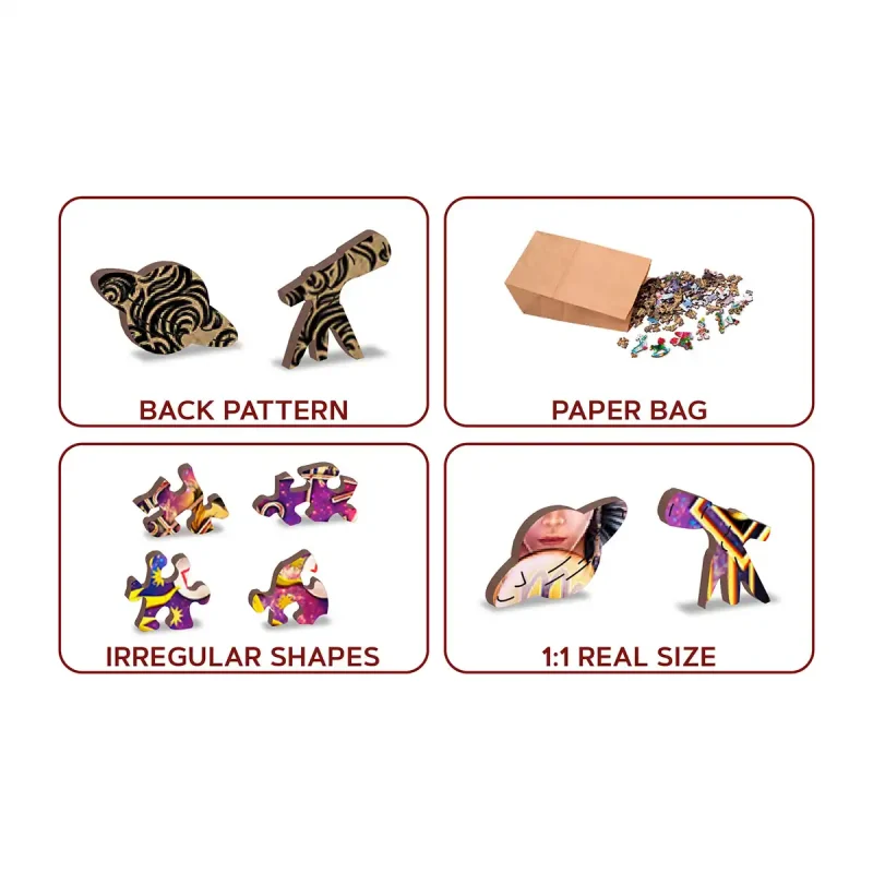 Wooden Puzzle 500 Zodiac Montage 4