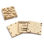Wooden Puzzle 3D Game Mill Logic Game 4