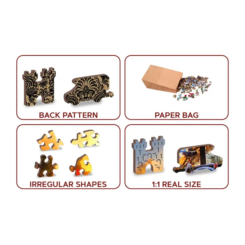 Wooden Puzzle 1000 Bicycles Of Amsterdam 6