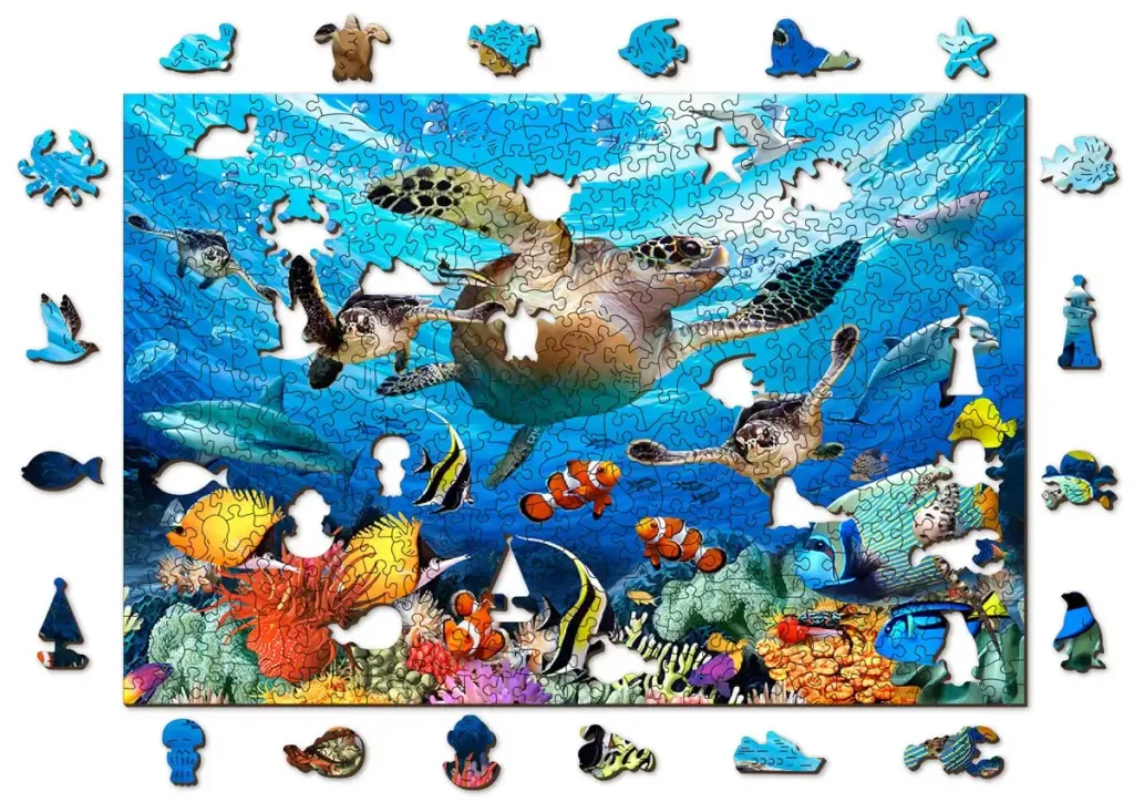 Puzzles en bois 500 La vie dans les océans Opis 8
