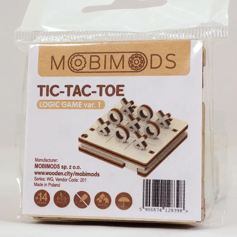 Wooden Puzzle 3D Game Tic Tac Toe 1 8