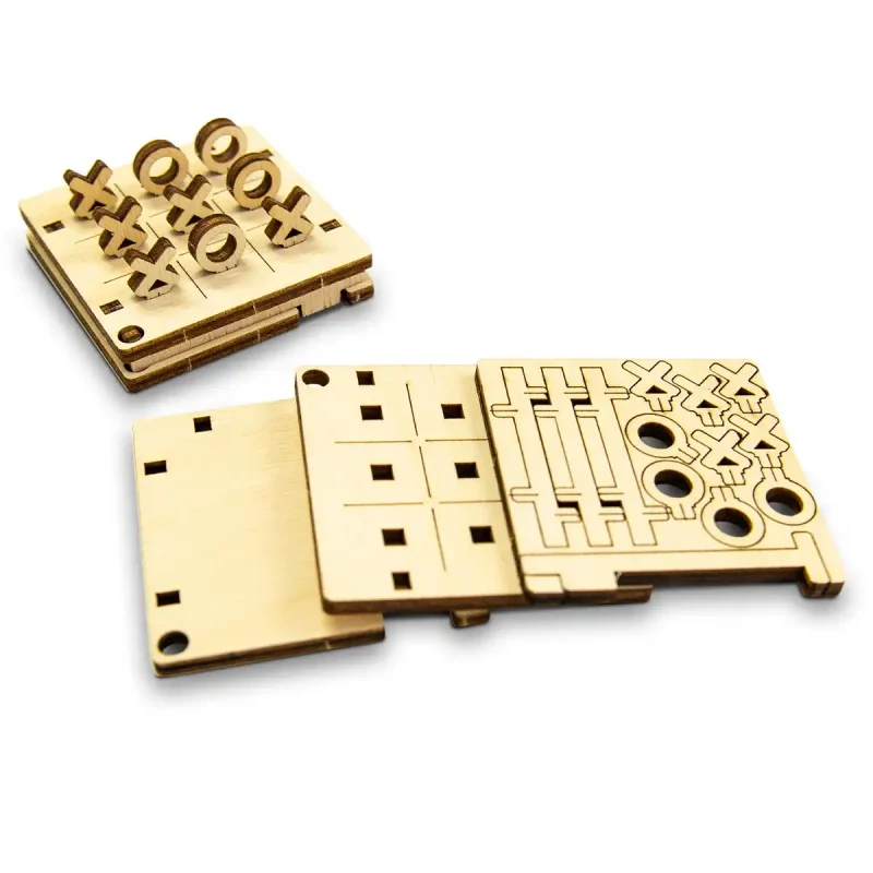 Wooden Puzzle 3D Game Tic Tac Toe 1 10