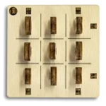 Wooden Puzzle 3D Game Tic Tac Toe 1 4