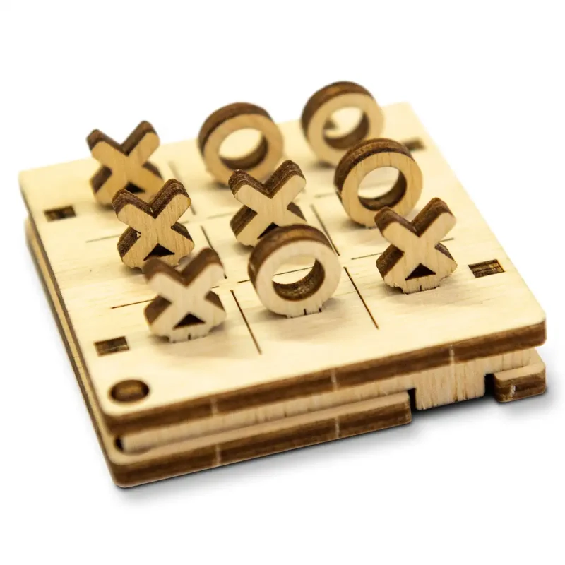 Wooden Puzzle 3D Game Tic Tac Toe 1 3